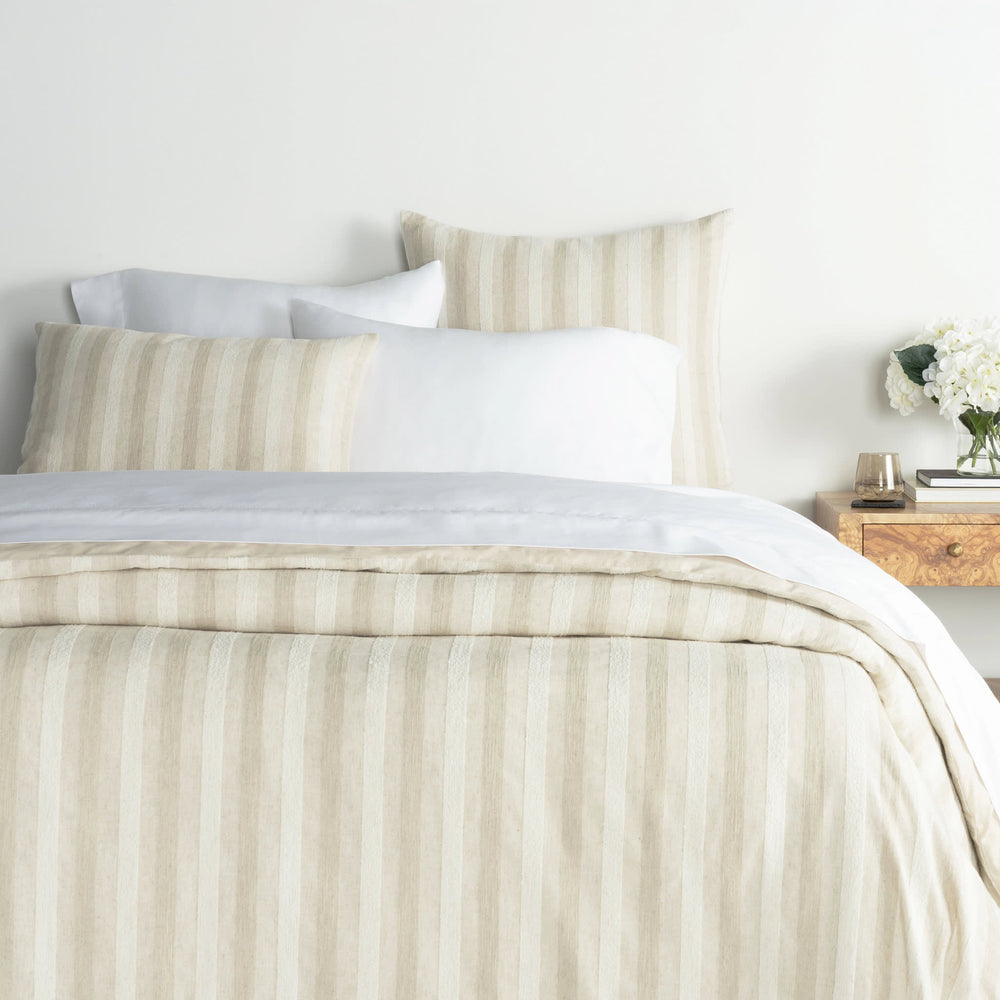 Hamilton Stripe Duvet Cover | Natural