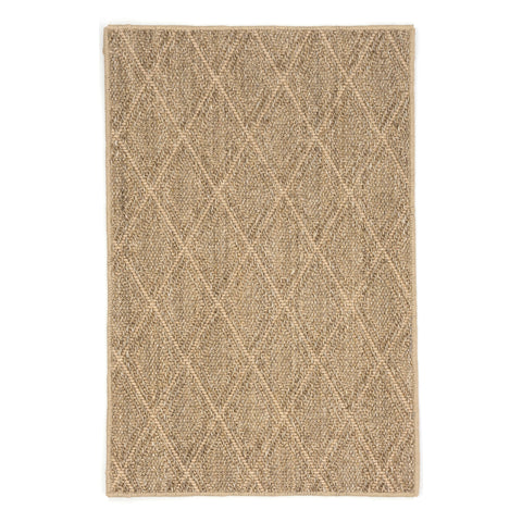 Diamond Natural Woven Sisal Custom Rug