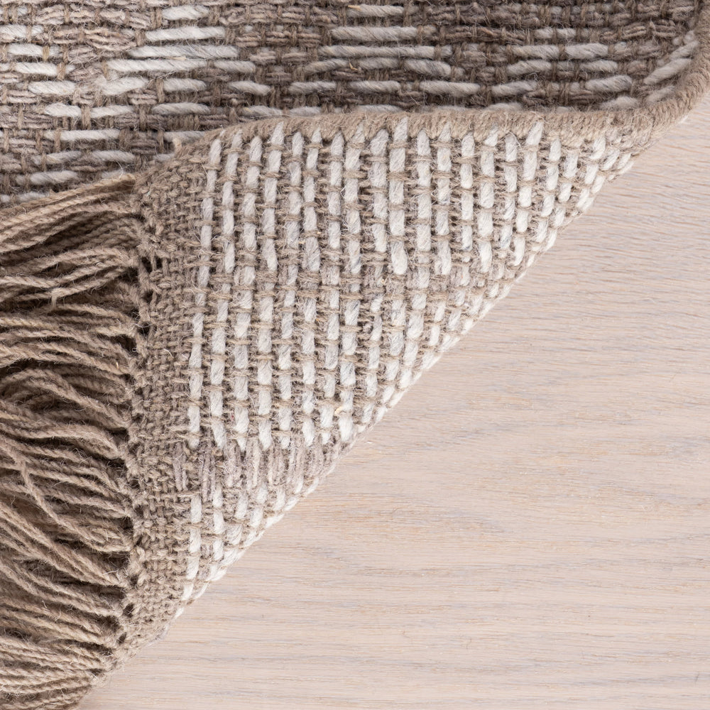 Rowan Hand Woven Wool-Blend Rug | Brown