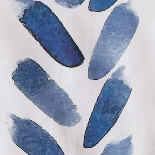 Blue Brush Swatch | White/Blue