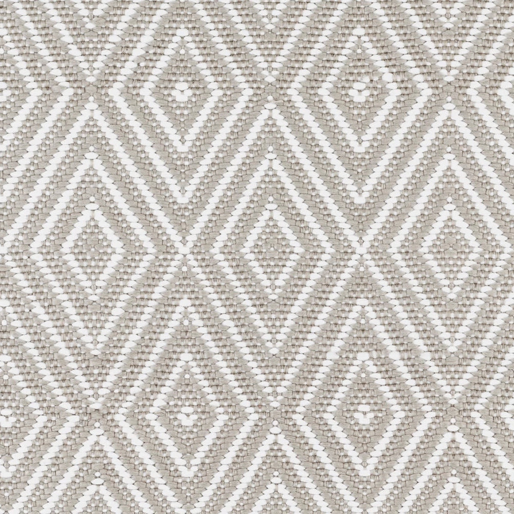 Diamond Handwoven Indoor/Outdoor Rug Swatch | Platinum/White