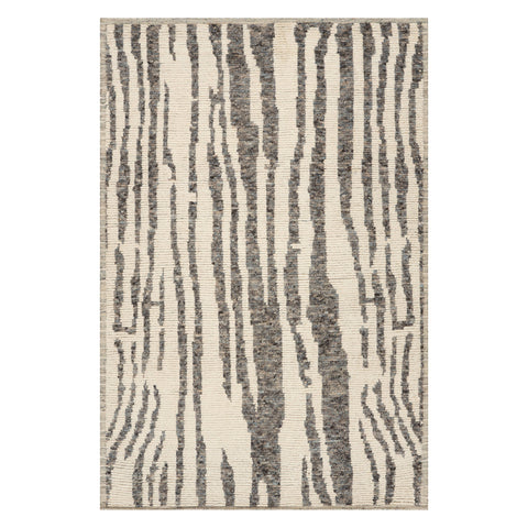Zarina Modern Animal Print Rug | Dark Grey