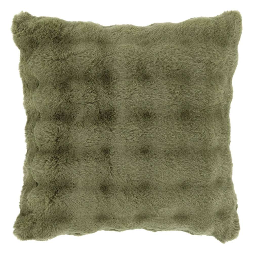 Fab Faux Decorative Pillow Cover | Olive
