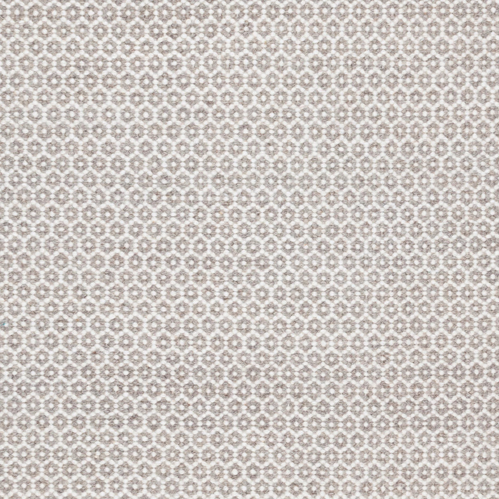 Honeycomb Handwoven Wool Rug Swatch | Ivory/Grey