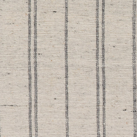 Arven Striped Handmade Cotton Rug Swatch | Grey