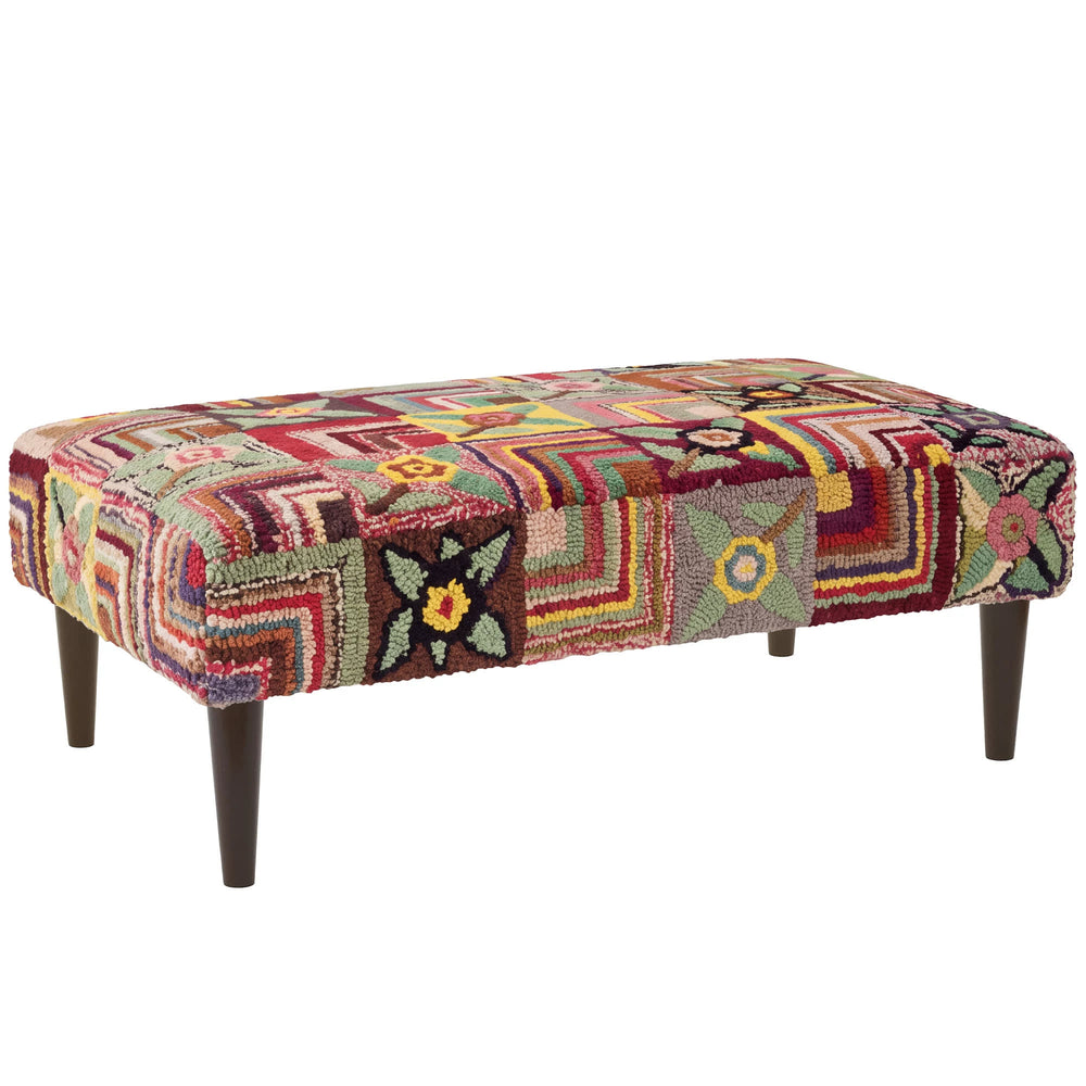 Gypsy Rose Rug Ottoman | Multi