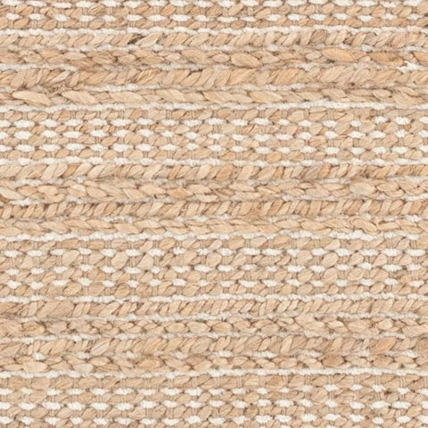 Simba Ivory Handwoven Jute Rug Swatch