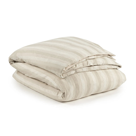 Hamilton Stripe Duvet Cover | Natural