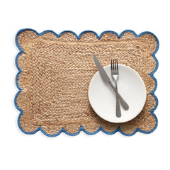 Libby Scallop French Blue Placemat Set of 4