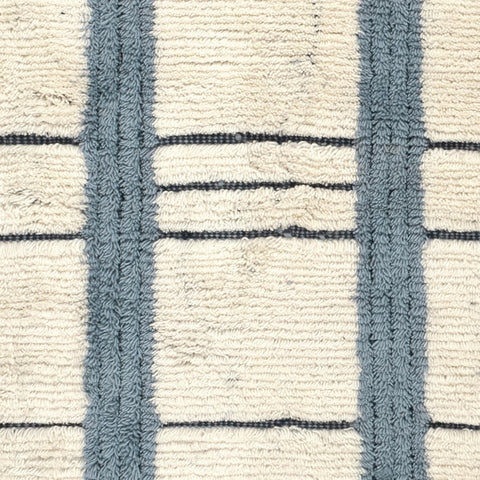 Tory Hand Knotted Wool Rug Swatch | Pewter Blue