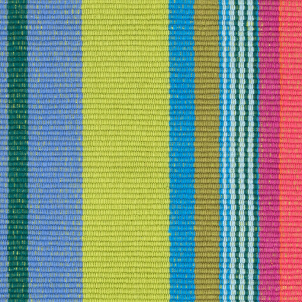 Mellie Stripe Handwoven Cotton Rug Swatch | Multi