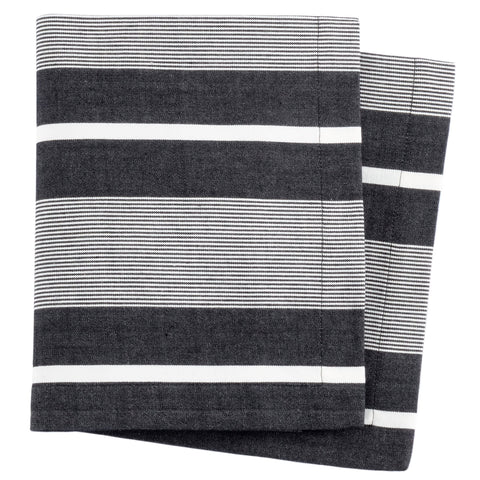 Berkeley Stripe Black Napkin Set of 4