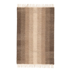 Ronan Ikat Handwoven Wool Rug | Natural