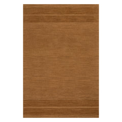 Cotina Modern Bordered Handmade Wool Rug | Tan