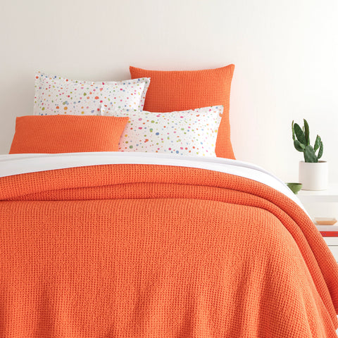 Bubble Tangerine Matelasse Coverlet