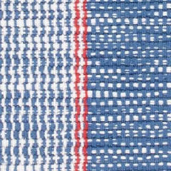 Hillsgrove Stripe Denim Handwoven Cotton Rug Swatch