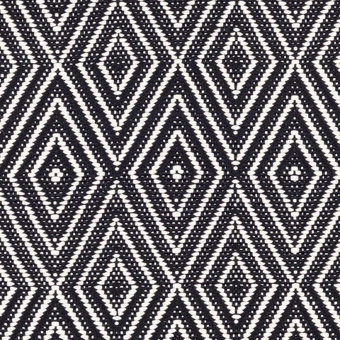 Diamond Black/Ivory Handwoven Indoor/Outdoor Rug Swatch