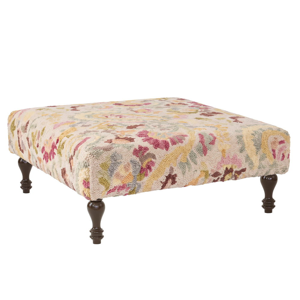Ines Rug Ottoman | Multi