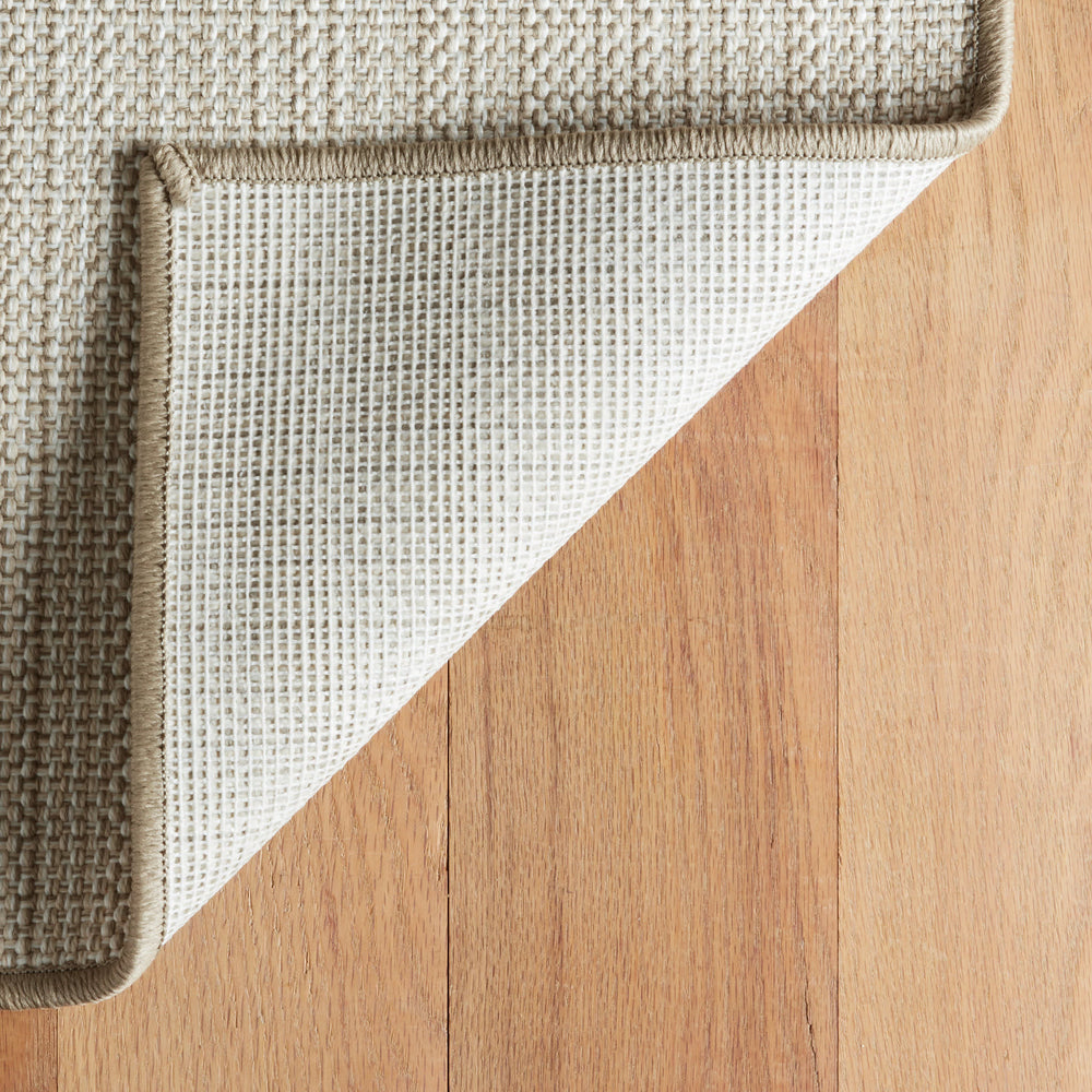 Lakeside Woven Indoor/Outdoor Custom Rug | Khaki