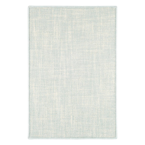 Crosshatch Sky Hand Micro Hooked Wool Custom Rug