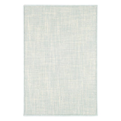 Crosshatch Hand Micro Hooked Wool Custom Rug | Sky