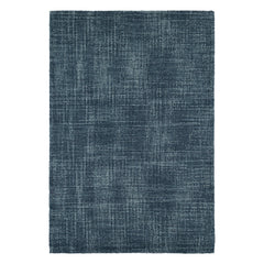 Crosshatch Hand Micro Hooked Wool Rug | Denim