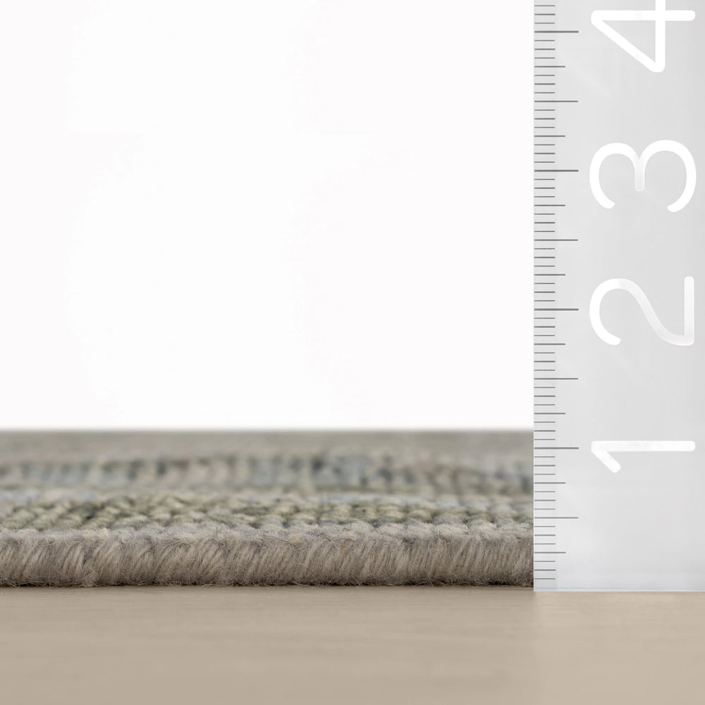 McGuire Hand Knotted Wool-Blend Rug | Mineral Green