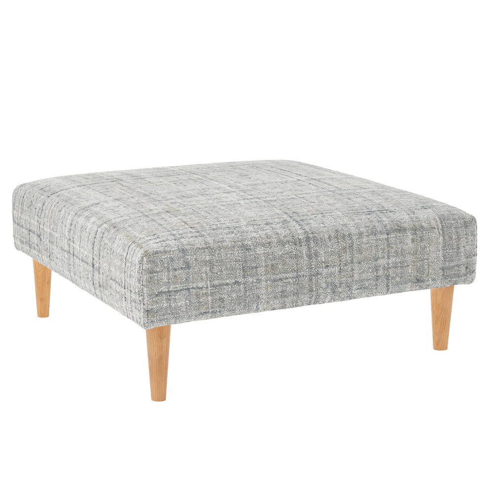 Harris Rug Ottoman | Blue/Brown