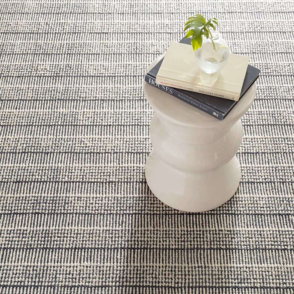 Raffa Woven Wool Custom Rug | Navy