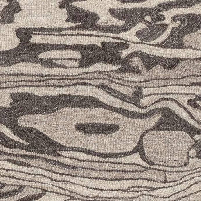 Weston Hand Micro Hooked Wool Custom Rug Swatch | Grey