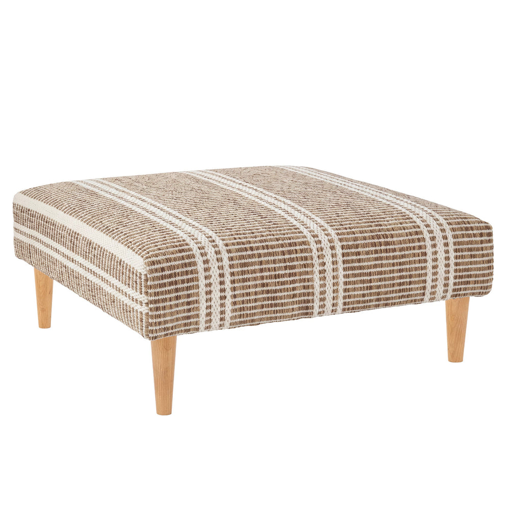 Malta Rug Ottoman | Natural