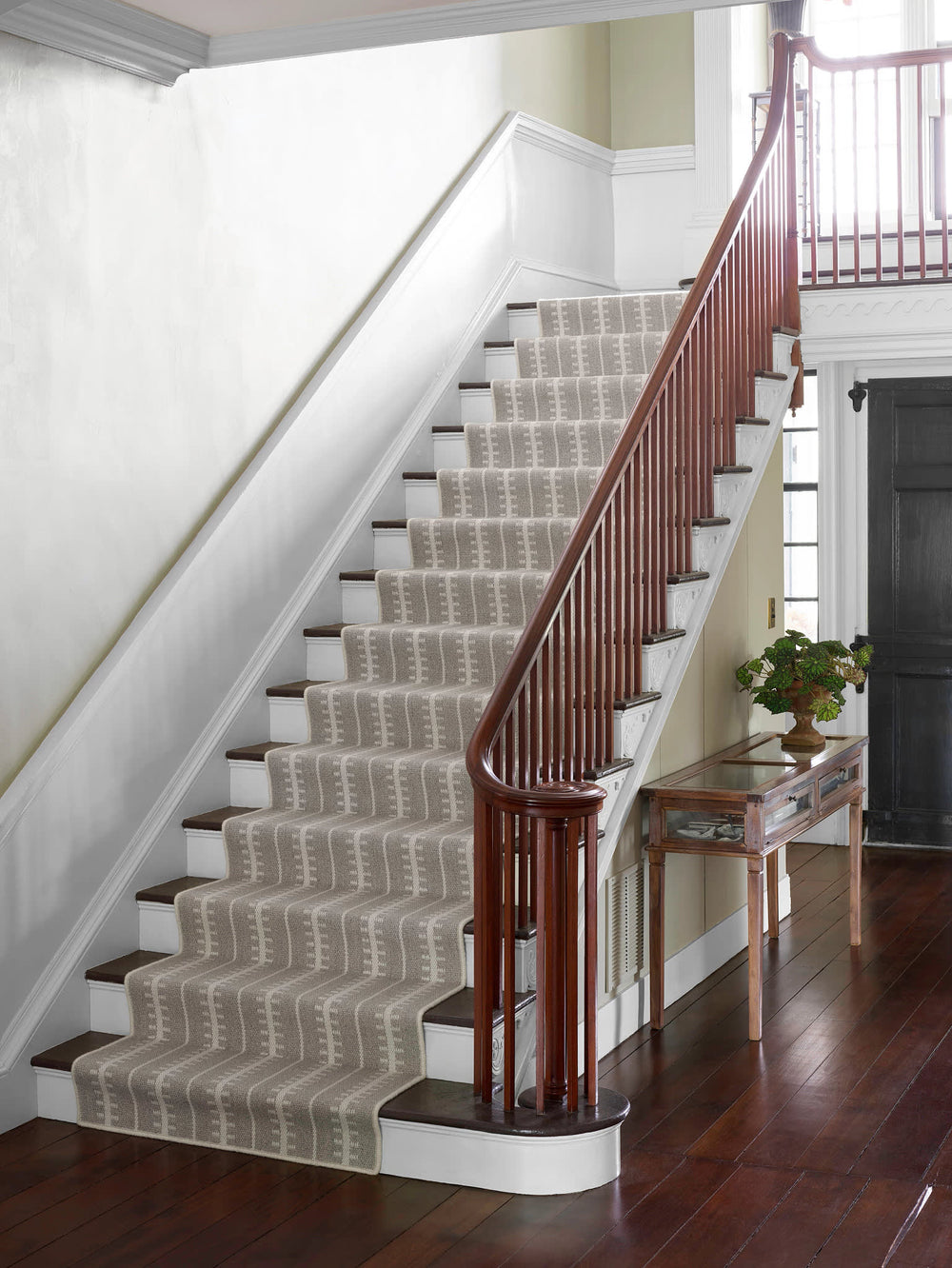 Tailor Stripe Woven Wool Custom Rug | Platinum