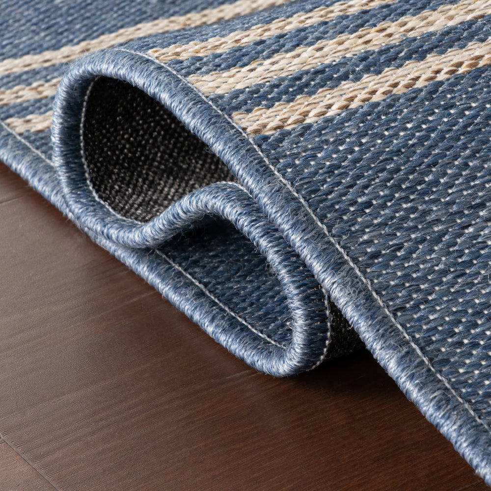 Ondine Coastal Indoor/Outdoor Custom Rug | Blue