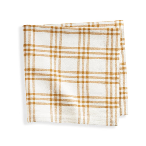 Beaumont Plaid Ochre Napkin Set of 4