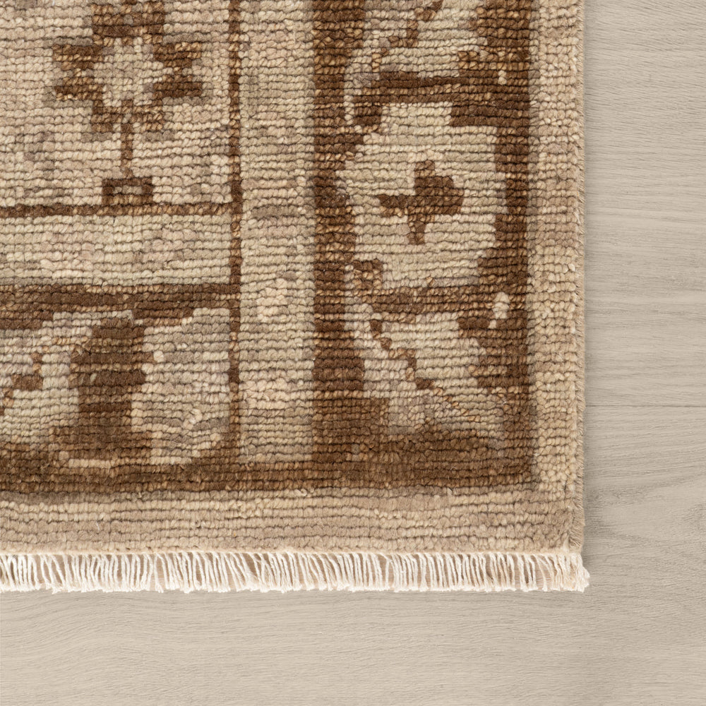 McGuire Hand Knotted Wool-Blend Rug | Sepia Brown