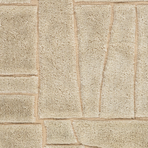 Drela Abstract Bohemian Rug Swatch | Ivory