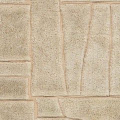 Drela Abstract Bohemian Rug Swatch | Ivory