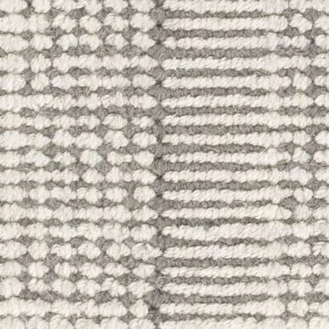 Raffa Grey Woven Wool Custom Rug Swatch With Attached Rug Pad