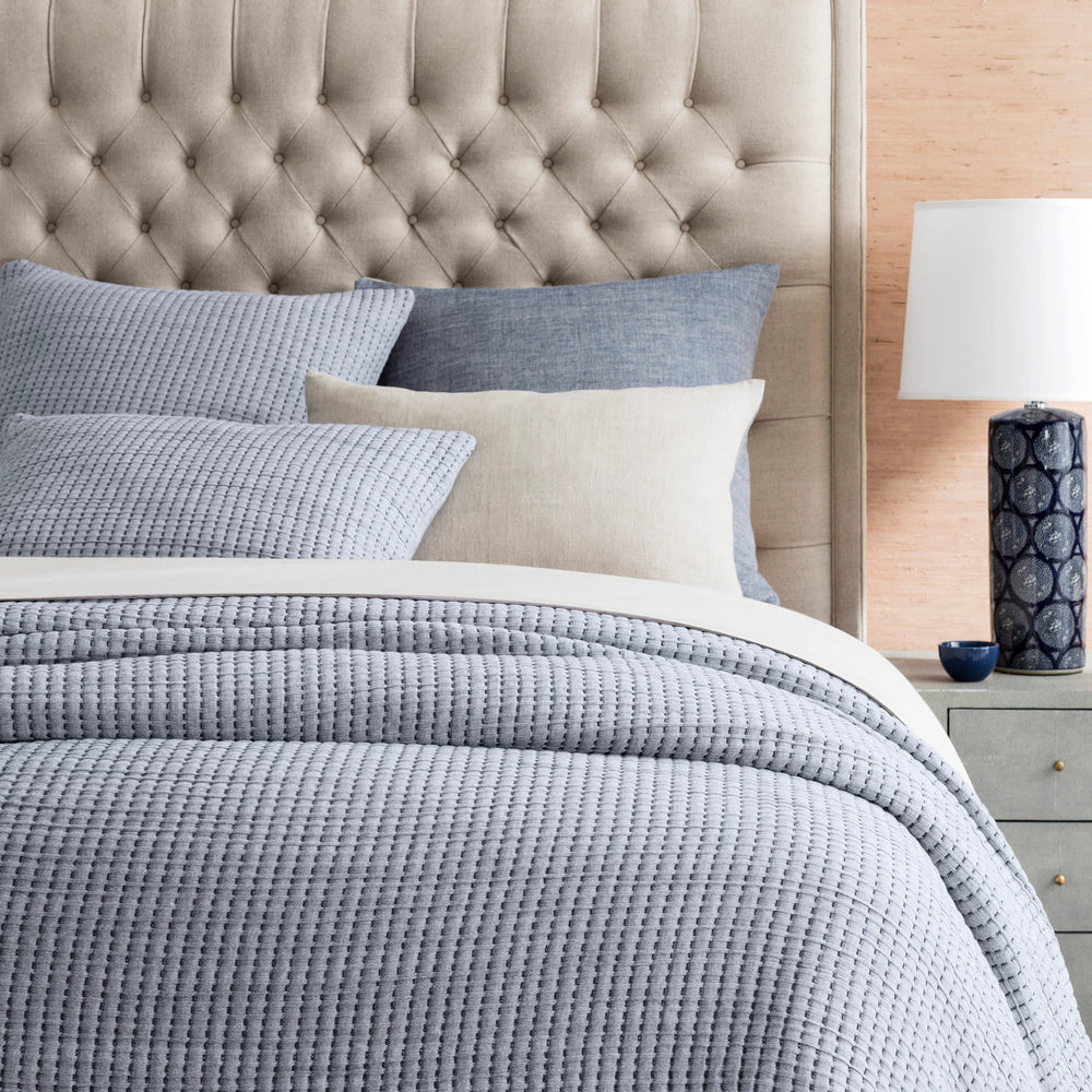Pick Stitch Matelasse Coverlet | Navy