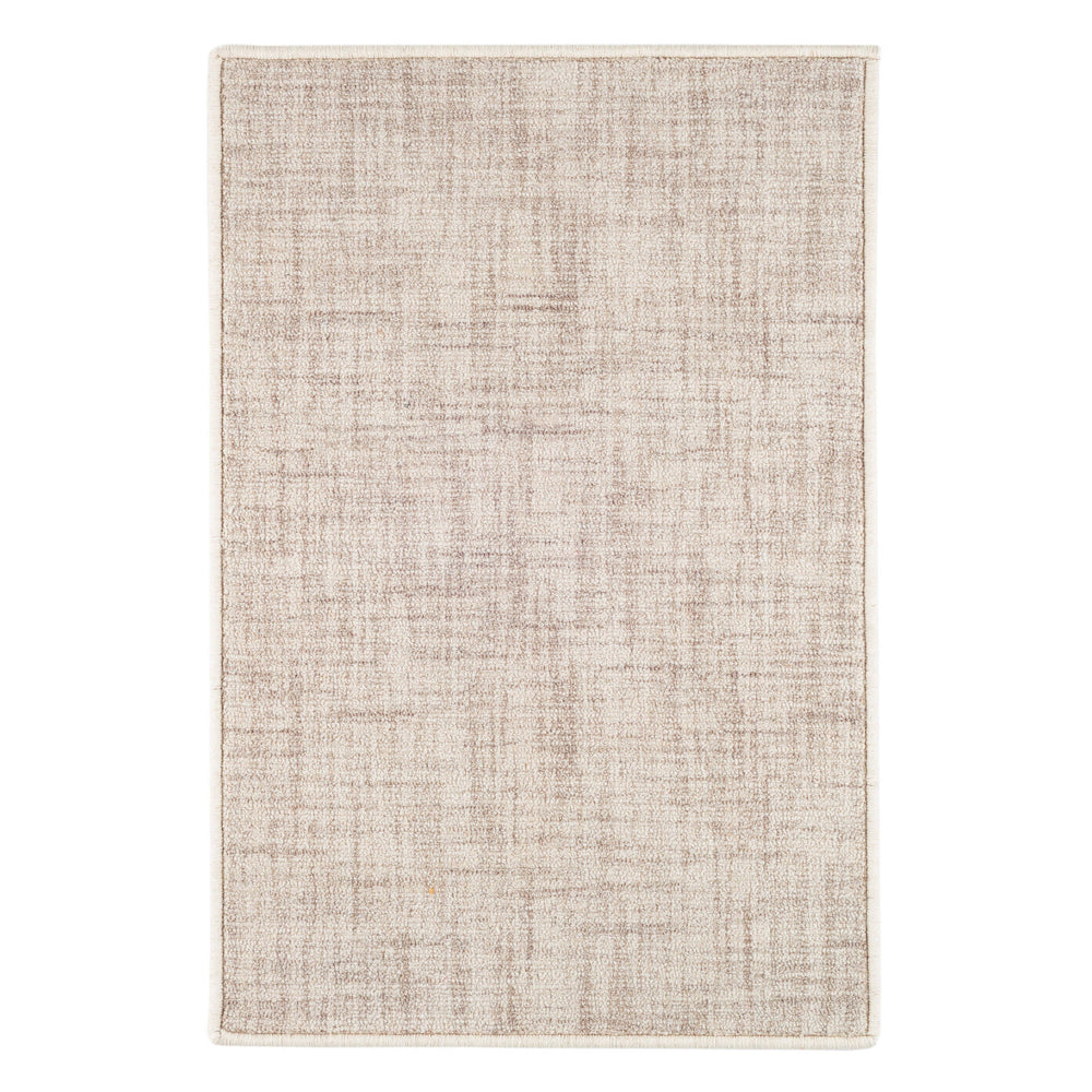 Crosshatch Hand Micro Hooked Wool Custom Rug | Ivory