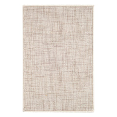 Crosshatch Hand Micro Hooked Wool Custom Rug | Ivory