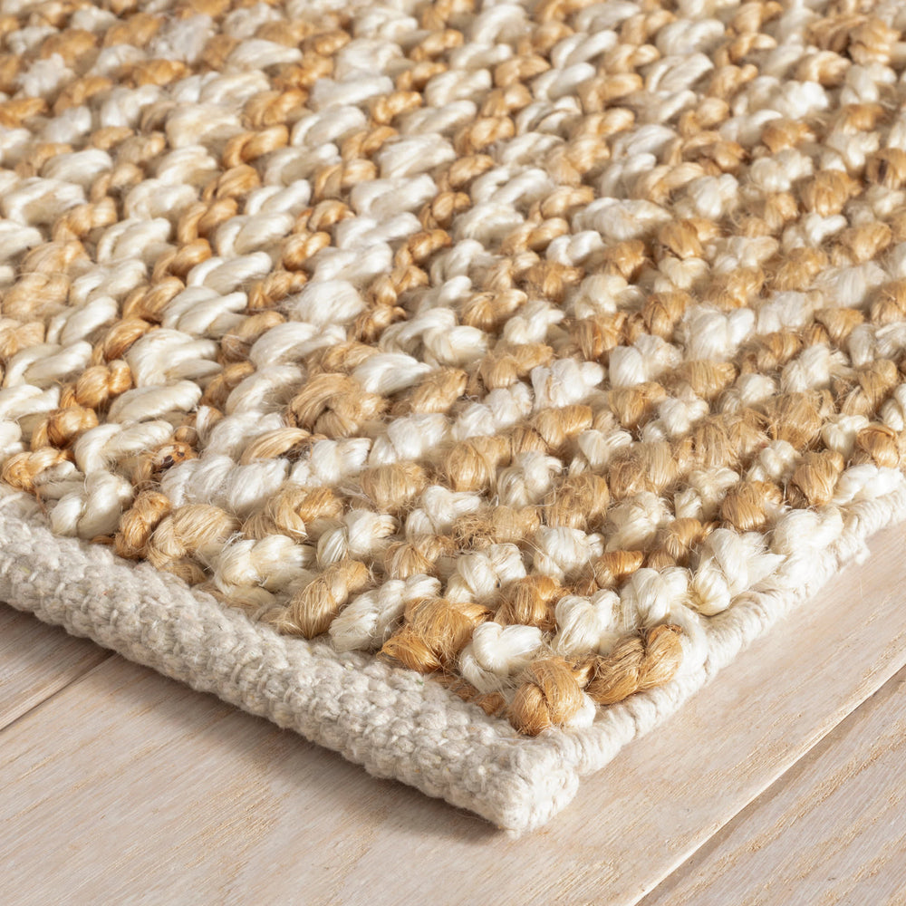Meghan Handwoven Jute Rug | Ivory/Natural