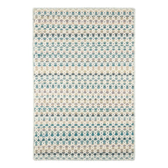 Poppy Handwoven Wool Rug | Blue