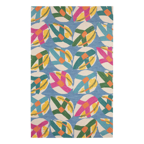 Lily Pad Hand Micro Hooked Wool Rug | Spring