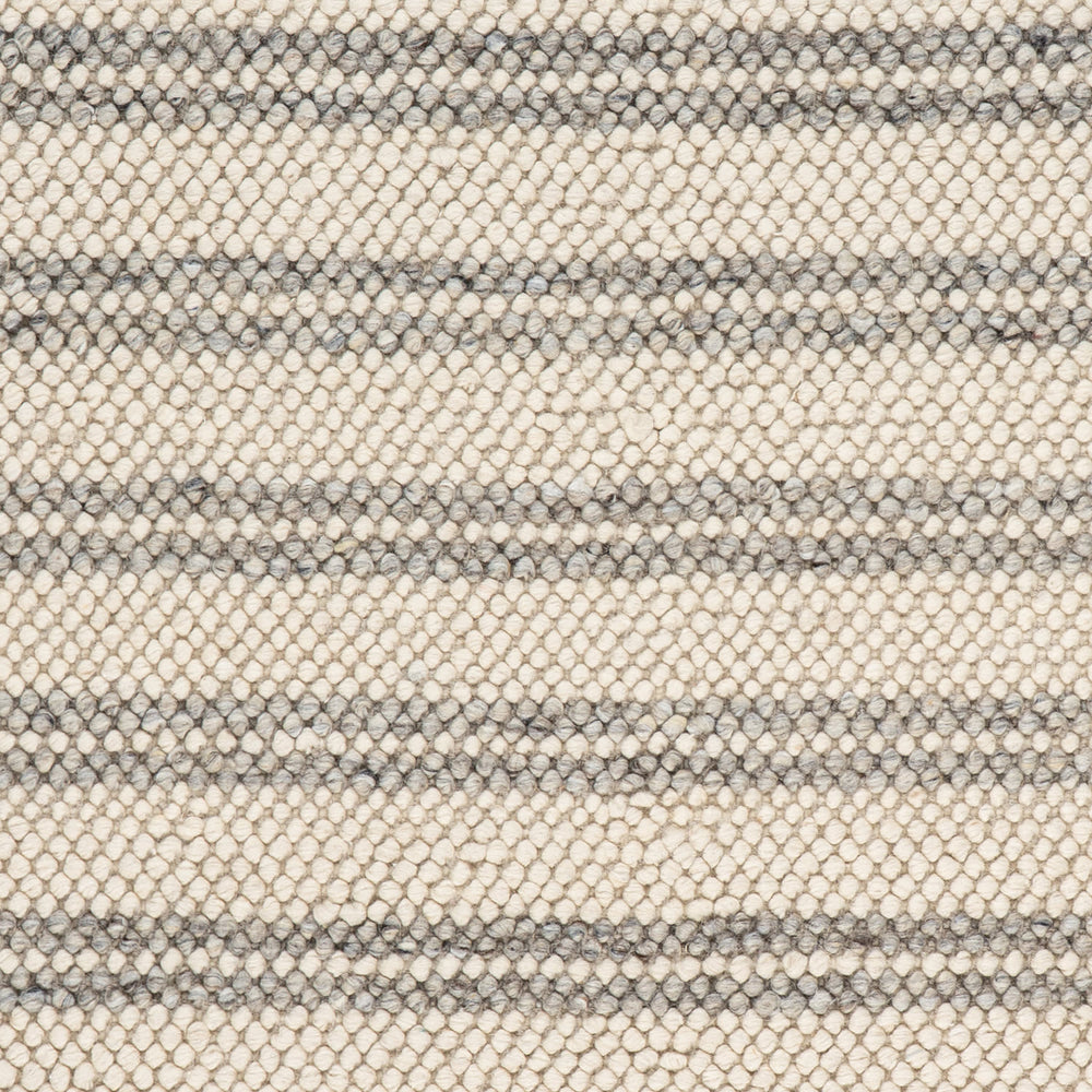 Venit Modern Striped Farmhouse Rug Swatch | Beige