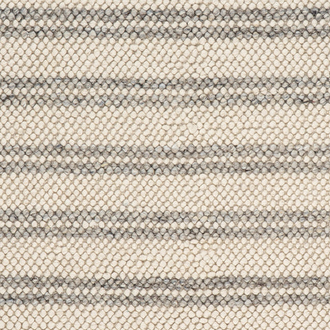 Venit Modern Striped Farmhouse Rug Swatch | Beige