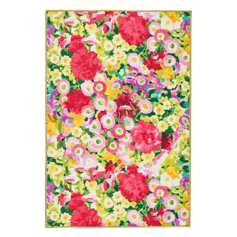 Chamomile Cluster Multi Machine Washable Rug