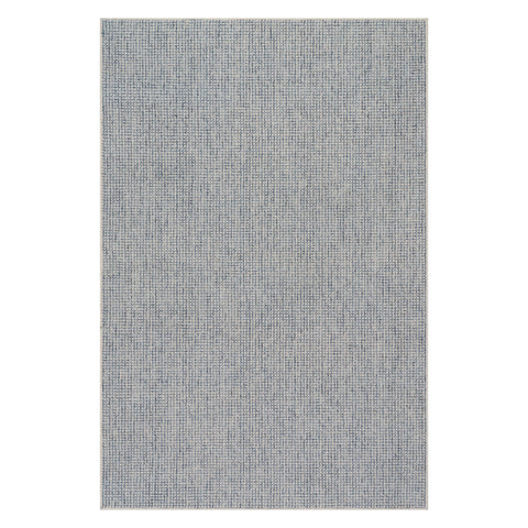 Yadira Geometric Woven Wool Custom Rug | Blue