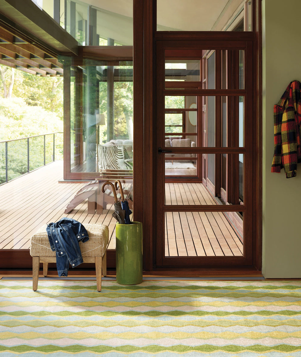 Safety Net Machine Washable Rug | Green