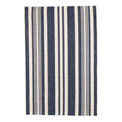 Irving Stripe Ivory Handwoven Cotton Rug